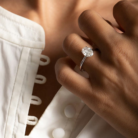The Signature Oval Yellow Gold Solitaire Engagement Ring
