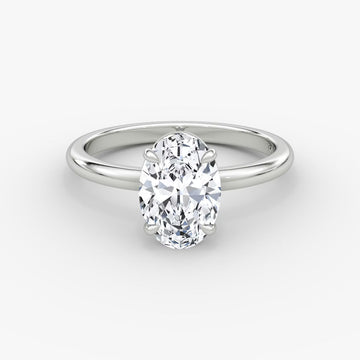 The Signature Oval Yellow Gold Solitaire Engagement Ring