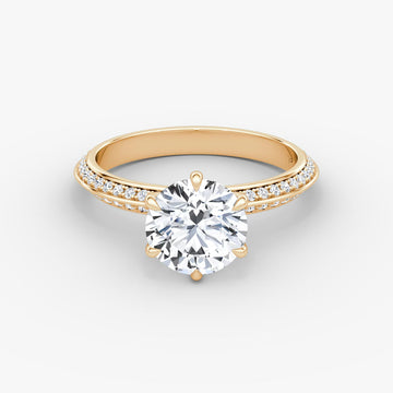 The Refined Knife-Edge Round Brilliant White Gold Solitaire Engagement Ring