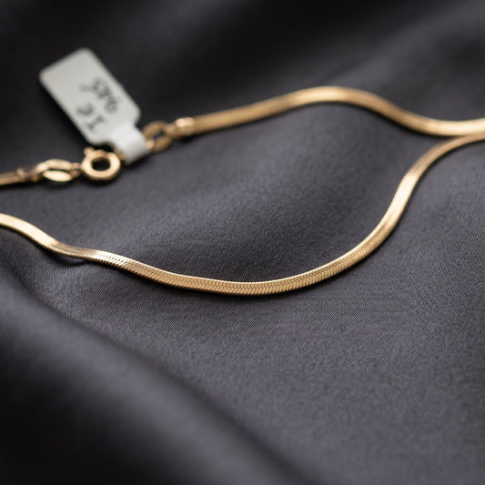 Rhodium-Coated 925 Silver Plain Chain Necklace