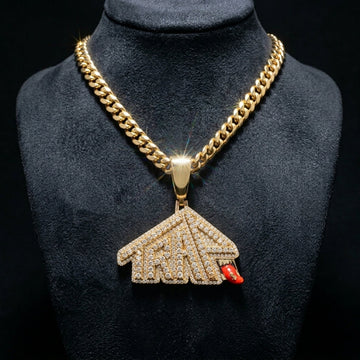 Iced Hustle House CZ Pendant