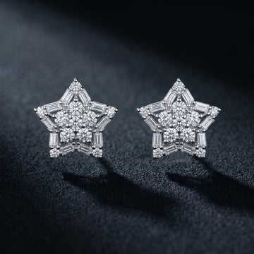 Stellara Radiance Star Stud Earrings