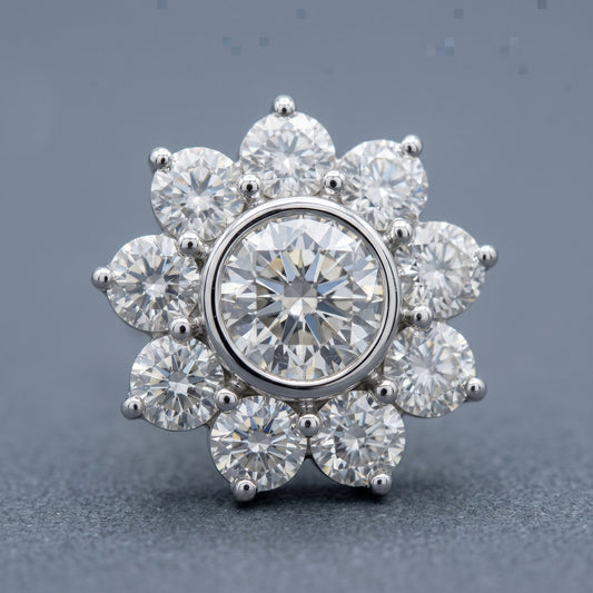 The Soleil Halo Bloom Stud Earrings