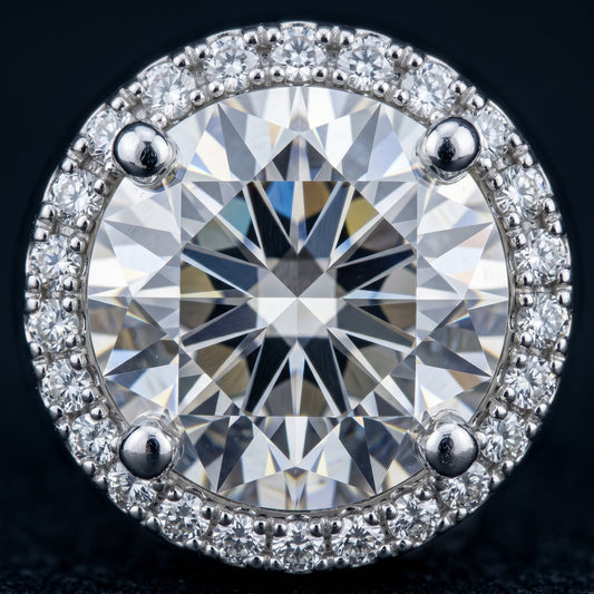 The Aurora Grand Halo Stud Earrings