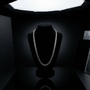 Diamond-Cut 925 Silver Rope Chain with Gold Coating