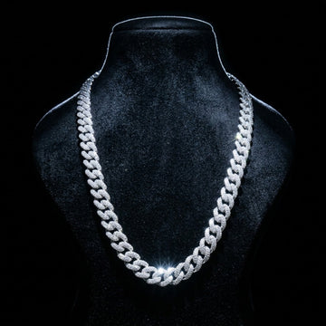 Heavyweight Iced Out Full Pavé Rounded Cuban Link Chain In Gold