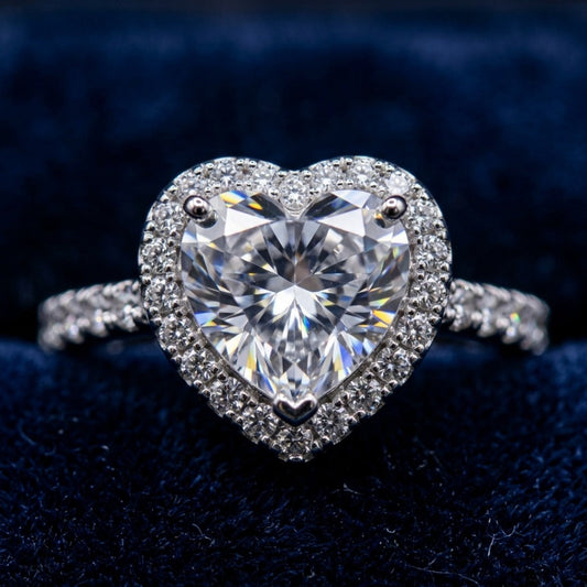 Toi et Moi Pear & Round CZ Bypass Ring In White Gold