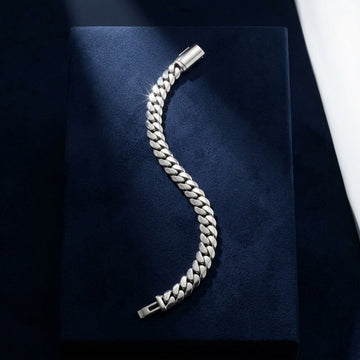 The Sovereign Curb: Solid Silver Miami Cuban Link Bracelet