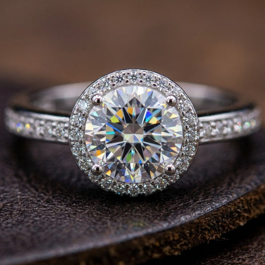 The Classic Round-Cut Diamond Solitaire Engagement Ring In White Gold