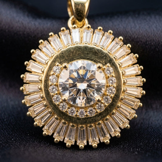 The Solaris Radiant Moissanite Medallion