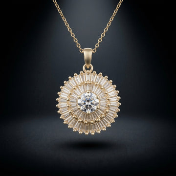 The Solaris Radiant Moissanite Medallion