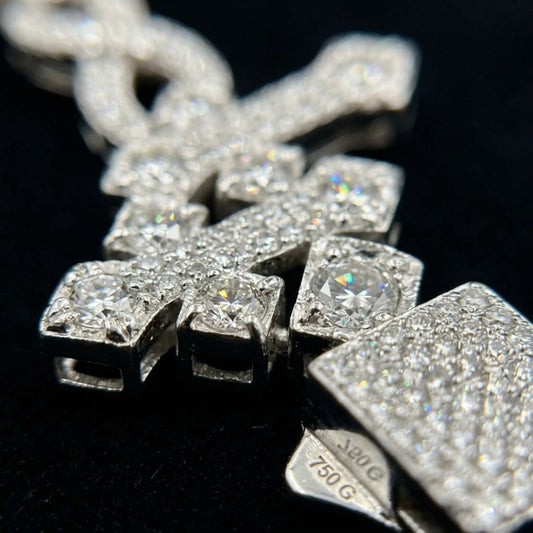 The Imperial Cruciform Link Bracelet in Moissanite