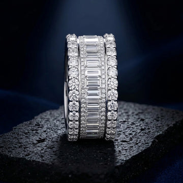 Imperial Vanguard Baguette Statement Ring Moissanite