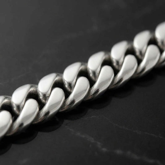 Bold Cuban Curb Link Bracelet In Polished Sterling Silver