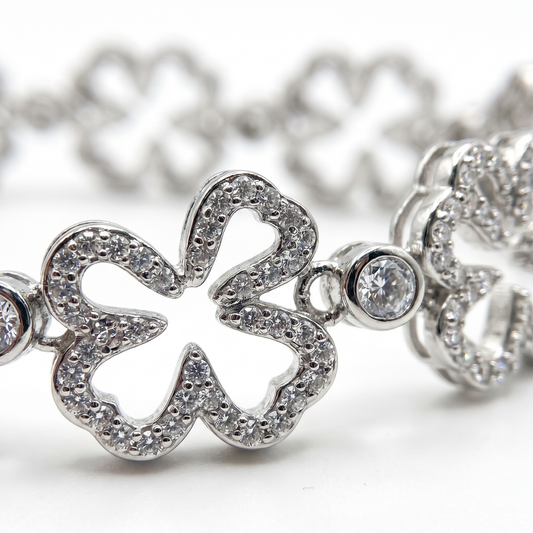 The Stella Rhombus Tennis Bracelet