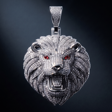 The Apex Sovereign Moissanite Lion Pendant